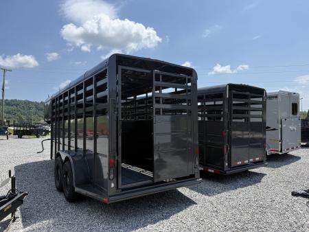 New 2026 Delta Trailers 16' GN STOCK 7' TALL Stock / Stock Combo Trailer
