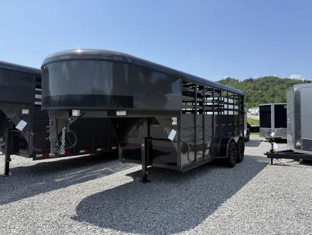 New 2026 Delta Trailers 16' GN STOCK 7' TALL Stock / Stock Combo Trailer