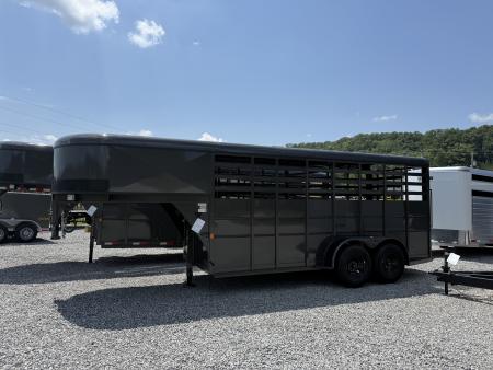 New 2026 Delta Trailers 16' GN STOCK 7' TALL Stock / Stock Combo Trailer
