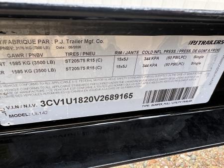New 2027 PJ Trailers 14' Utility UL Utility Trailer