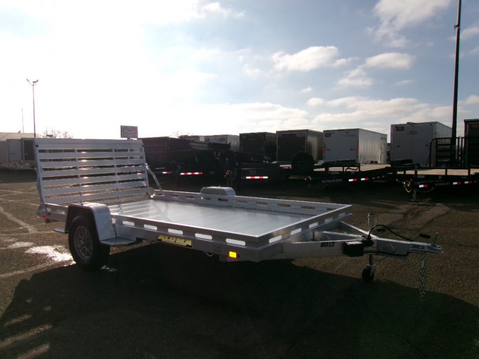 New 2026 Aluma 8012S-EL-TG Utility Trailer