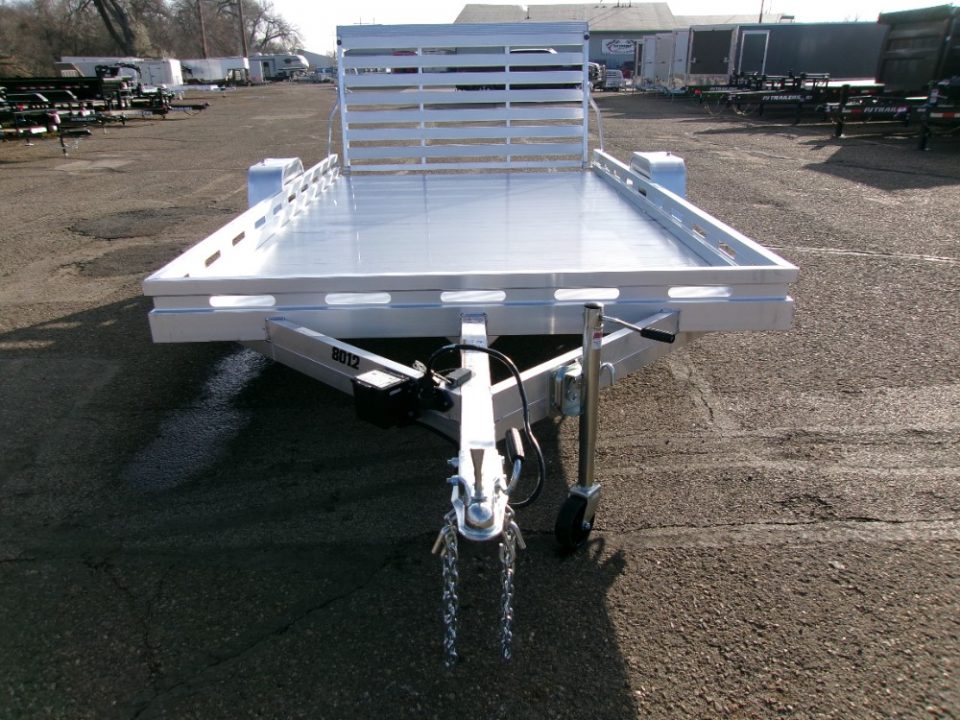 New 2026 Aluma 8012S-EL-TG Utility Trailer