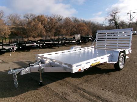 New 2026 Aluma 8012S-EL-TG Utility Trailer