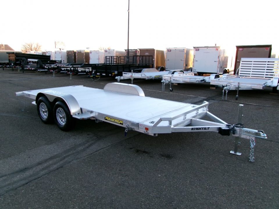New 2026 Aluma 8216H-TILT-TA-EL-RTD Car Hauler