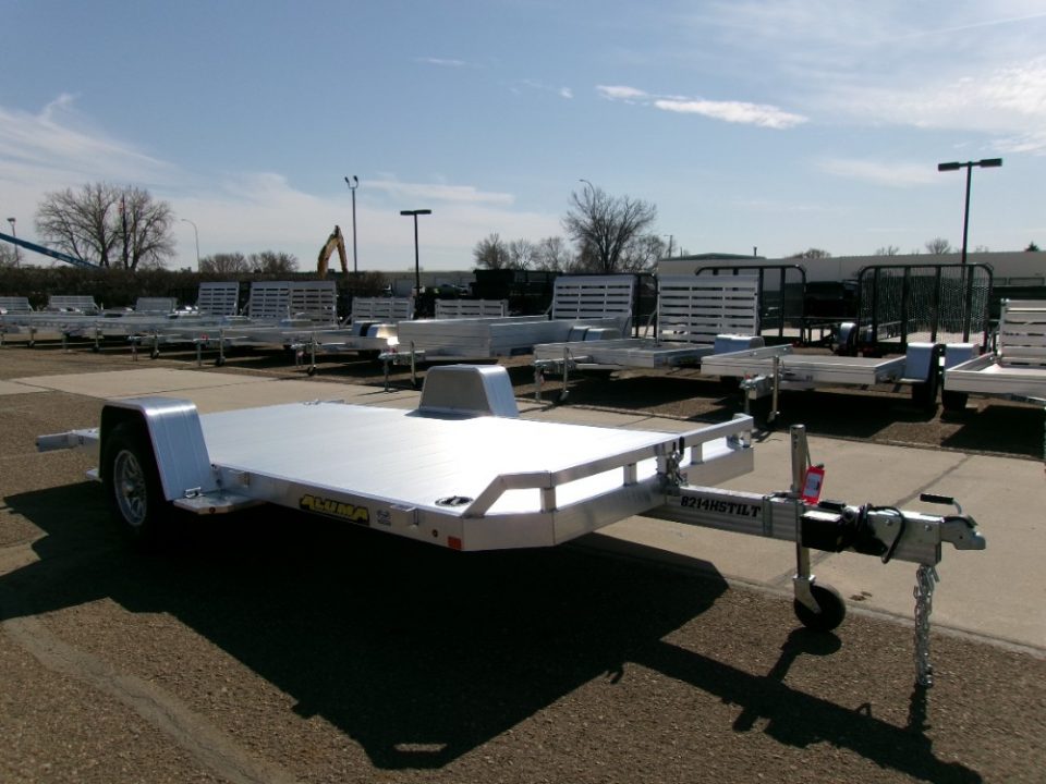 New 2027 Aluma 8214H-TILT-S-EL-RTD Utility Trailer