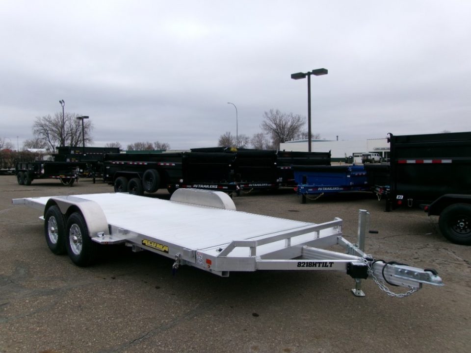 New 2027 Aluma 8218H-TILT-TA-EL-RTD Car Hauler
