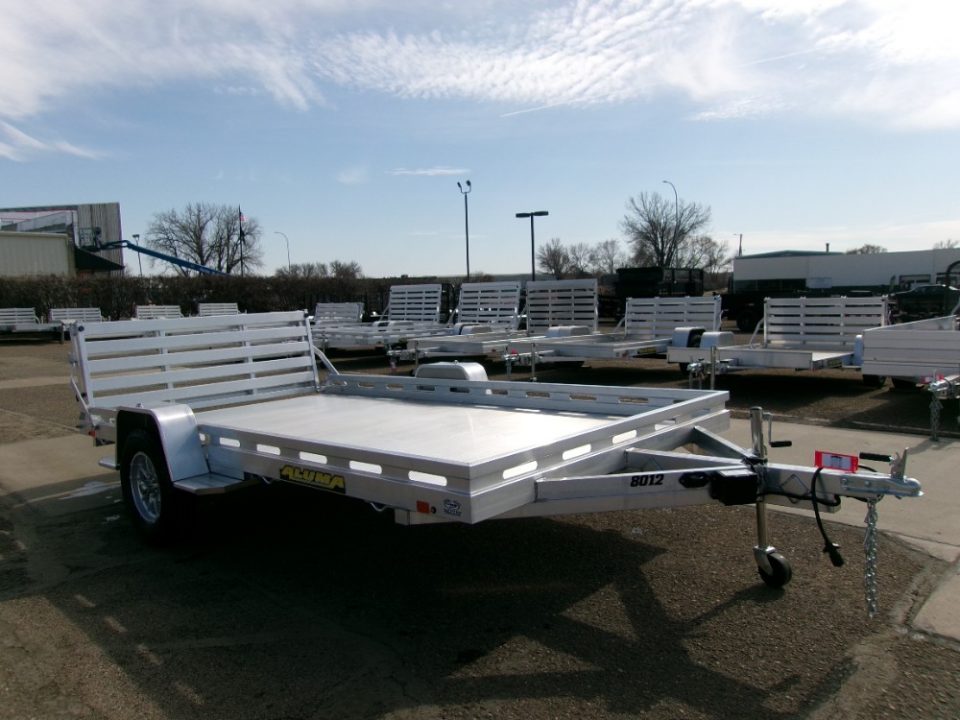 New 2027 Aluma 8012S-EL-BT Utility Trailer