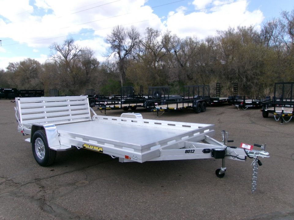 New 2027 Aluma 8012S-EL-BT Utility Trailer