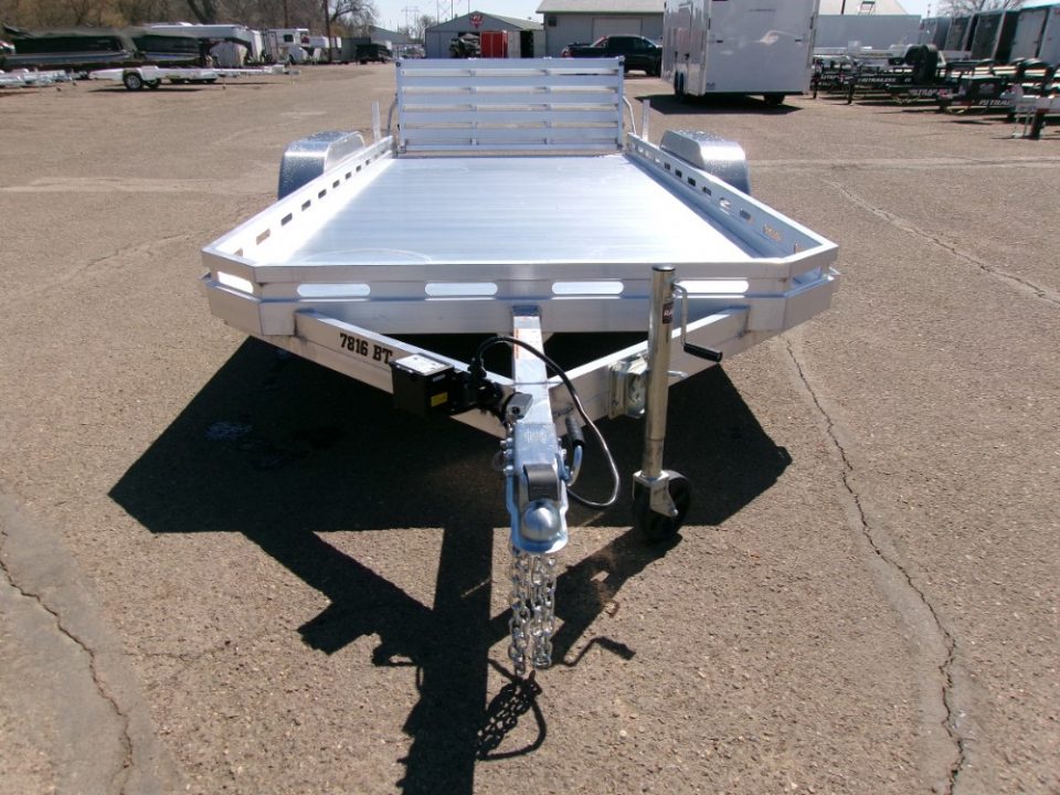 New 2027 Aluma 7816TA-EL-BT-RTD Utility Trailer