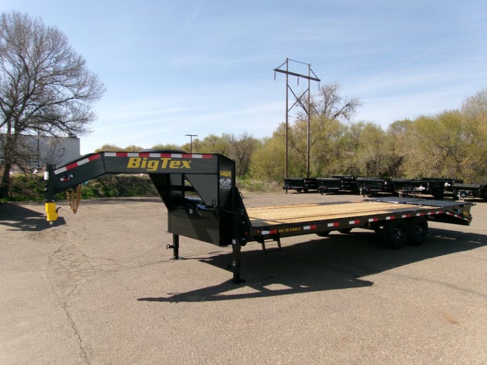 New 2026 Big Tex Trailers 14GN-25D5A-MRBK Equipment Trailer