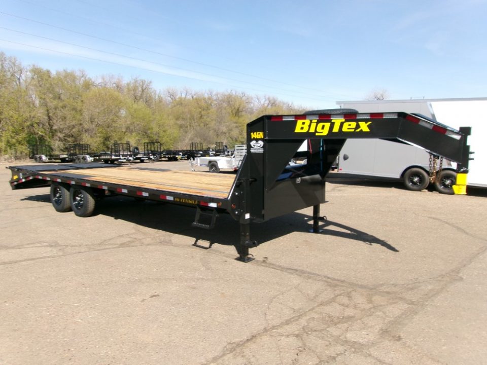 New 2026 Big Tex Trailers 14GN-25D5A-MRBK Equipment Trailer