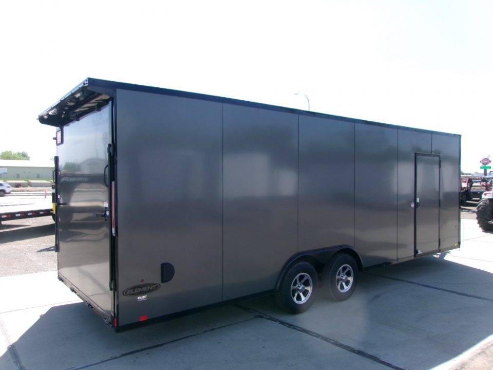 New 2026 Look Trailers 8.5X24 ELEMENT SE FLAT TOP SLOPED V-NOSE  CAR HAULER 10K Cargo / Enclosed Trailer