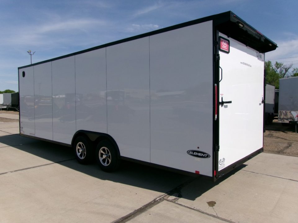 New Look Trailers 8.5X24 ELEMENT SE FLAT TOP SLOPED V-NOSE  CAR HAULER 10K Cargo / Enclosed Trailer