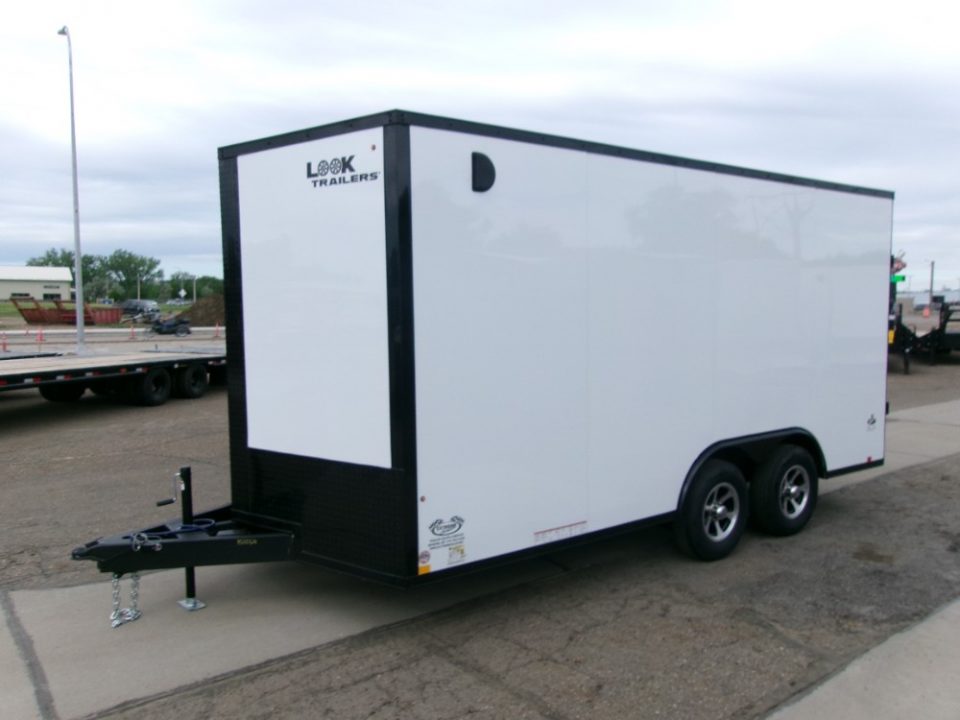 New 2026 Look Trailers 8.5X16 ST DLX FLAT TOPV-NOSE CAR  HAULER 10K Cargo / Enclosed Trailer