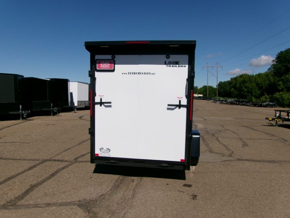 New 2026 Look Trailers 6X12 ST DLX FLAT TOP V NOSE 3K Cargo / Enclosed Trailer