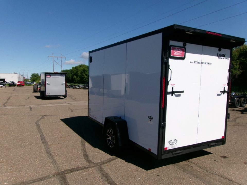 New 2026 Look Trailers 6X12 ST DLX FLAT TOP V NOSE 3K Cargo / Enclosed Trailer
