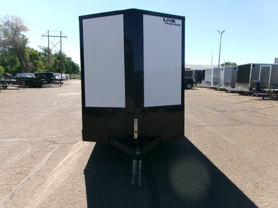 New 2026 Look Trailers 6X12 ST DLX FLAT TOP V NOSE 3K Cargo / Enclosed Trailer