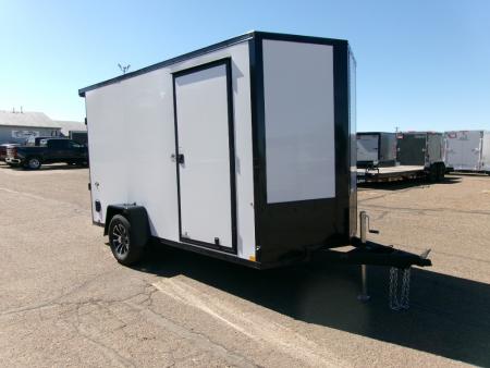 New 2026 Look Trailers 6X12 ST DLX FLAT TOP V NOSE 3K Cargo / Enclosed Trailer