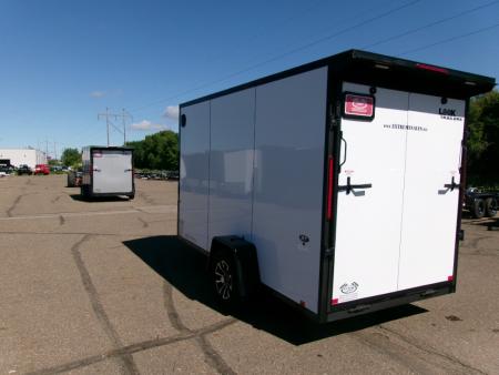 New 2026 Look Trailers 6X12 ST DLX FLAT TOP V NOSE 3K Cargo / Enclosed Trailer