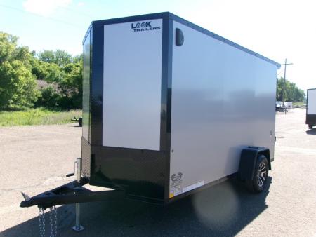 New 2026 Look Trailers 6X12 ST DLX FLAT TOP V NOSE 3K Cargo / Enclosed Trailer