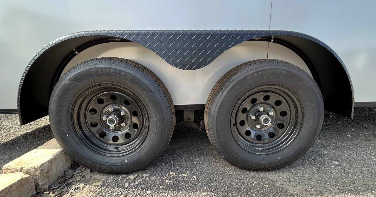 New 2026 Family Trailer 7x16 Tandem Axle Cargo / Enclosed Trailer- Screwless Exterior-Blackout Pkg-Rear Spoiler