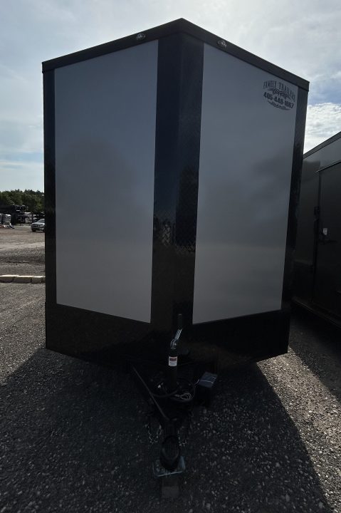 New 2026 Family Trailer 7x16 Tandem Axle Cargo / Enclosed Trailer- Screwless Exterior-Blackout Pkg-Rear Spoiler
