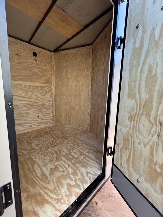 New 2026 Family Trailer 7x16 Tandem Axle Cargo / Enclosed Trailer-Screwlessw Exterior-Blackout Pkg-Rear Spoiler