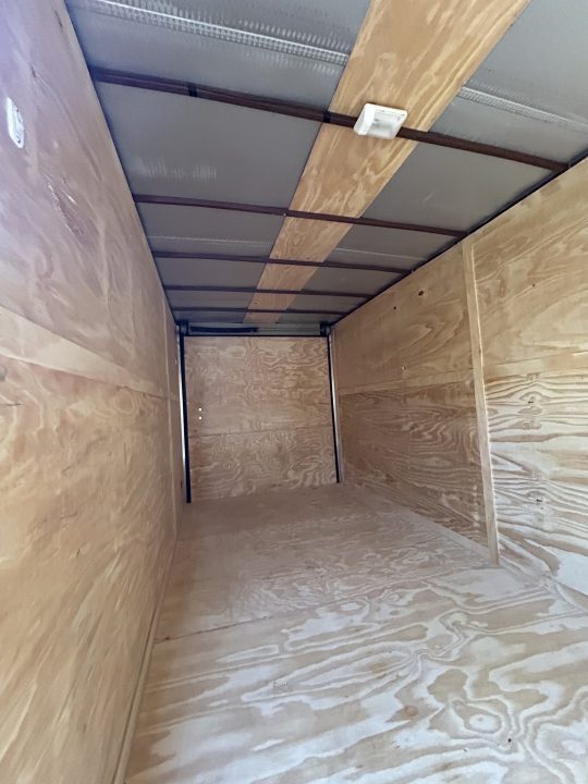 New 2026 Family Trailer 7x16 Tandem Axle Cargo / Enclosed Trailer-Screwlessw Exterior-Blackout Pkg-Rear Spoiler