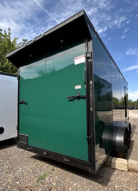New 2026 Family Trailer 7x16 Tandem Axle Cargo / Enclosed Trailer-Screwless Exterior-Blackout Pkg-Rear Spoiler