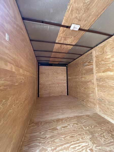New 2026 Family Trailer 7x16 Tandem Axle Cargo / Enclosed Trailer-Screwless Exterior-Blackout Pkg-Rear Spoiler