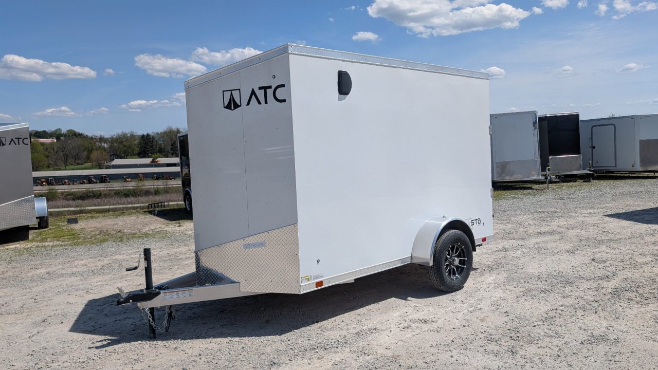 New NEW 2027 ATC 6x10 + 2' V-Nose "STo300” Aluminum Cargo Trailer w/ Ramp