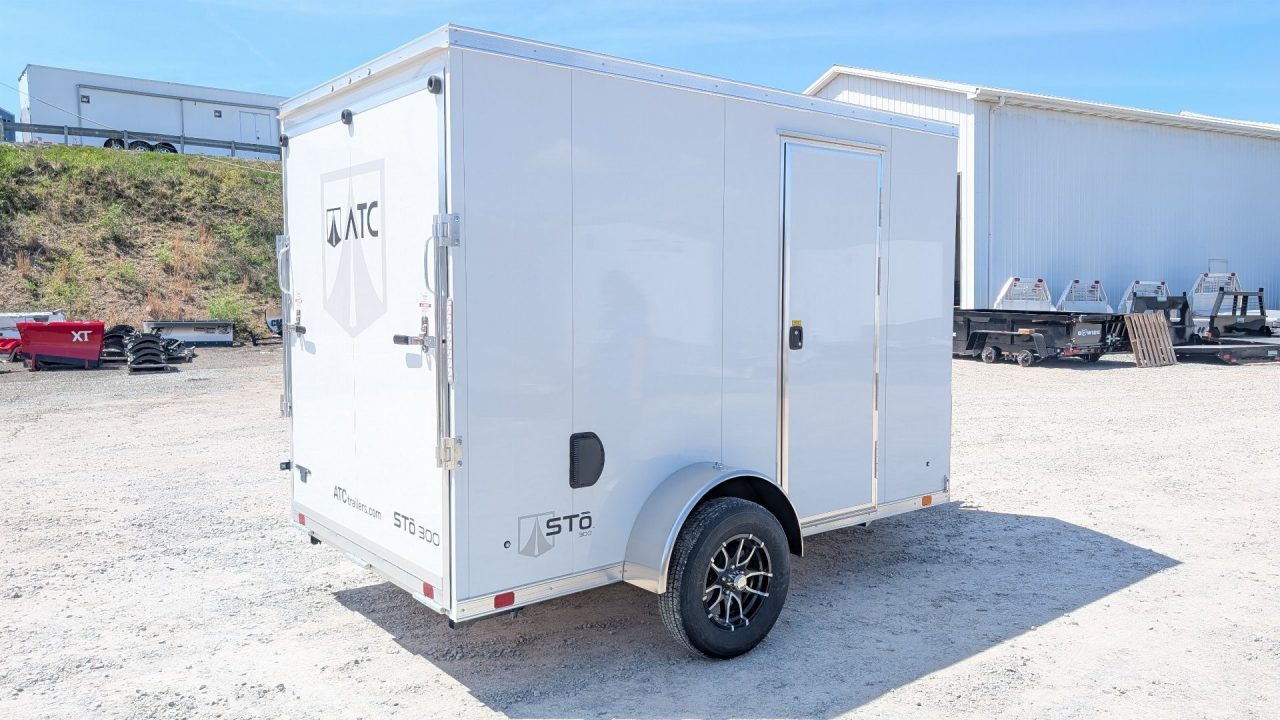 New NEW 2027 ATC 6x10 + 2' V-Nose "STo300” Aluminum Cargo Trailer w/ Ramp