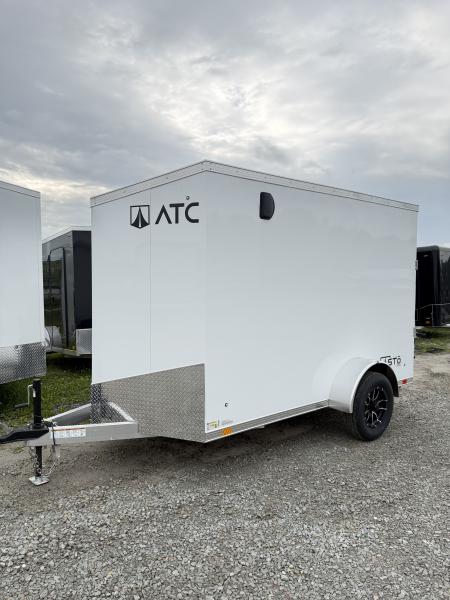 New NEW 2027 ATC 6x10 + 2' V-Nose "STo300” Aluminum Cargo Trailer w/ Ramp