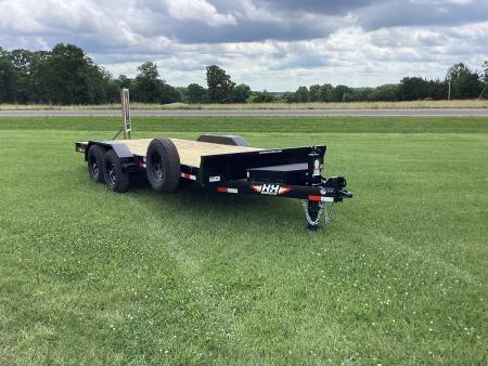 New 2026 H&H Trailers 18 FT Flat Deck Equipment Trailer, 14K