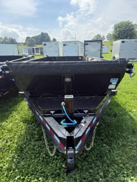New 2026 PJ Trailers 83" x 16' DT Telescopic w/ Voyager Package Dump Trailer