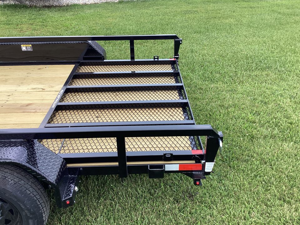 New 2026 H&H Trailers 82X14 Tandem Axle Rail Side Utility Trailer, 7K