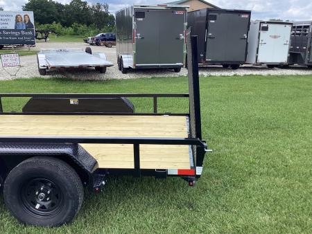 New 2026 H&H Trailers 82X14 Tandem Axle Rail Side Utility Trailer, 7K
