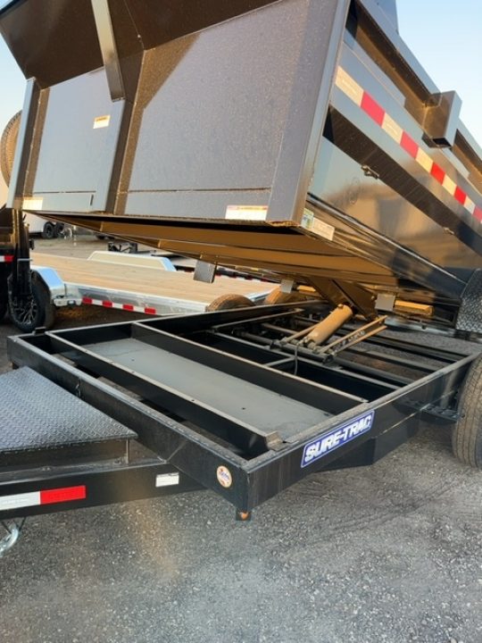 New 2025 Sure-Trac 7 x 14 HD Low Profile Dump Trailer, 14K Scissor Dump Trailer