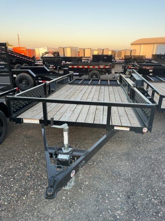 New 2025 Sure-Trac 7 x 16 Tube Top ATV 7K Utility Trailer