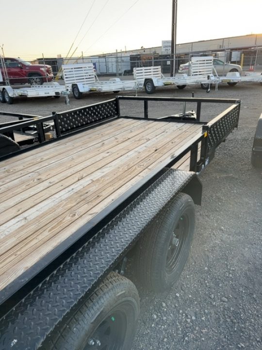 New 2025 Sure-Trac 7 x 16 Tube Top ATV 7K Utility Trailer