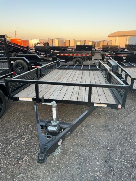 New 2025 Sure-Trac 7 x 16 Tube Top ATV 7K Utility Trailer