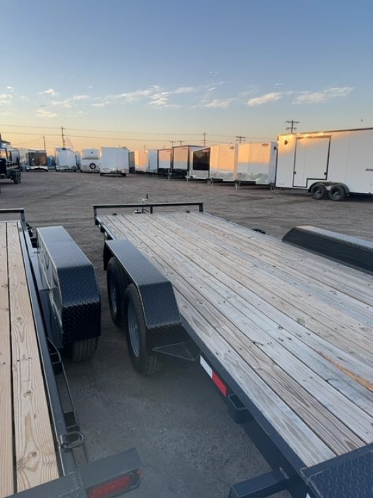 New 2025 Sure-Trac 7 x 18 (16+2) C-Channel Car Hauler Trailer, 7K Car Hauler