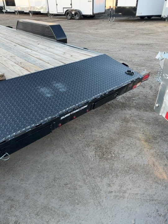 New 2025 Sure-Trac 7 x 18 (16+2) C-Channel Car Hauler Trailer, 7K Car Hauler