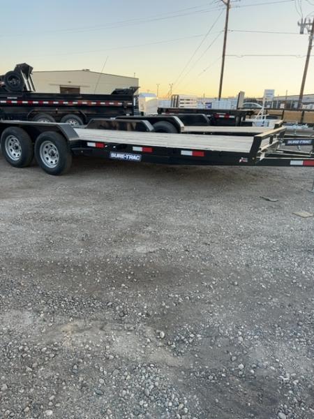 New 2025 Sure-Trac 7 x 18 (16+2) C-Channel Car Hauler Trailer, 7K Car Hauler