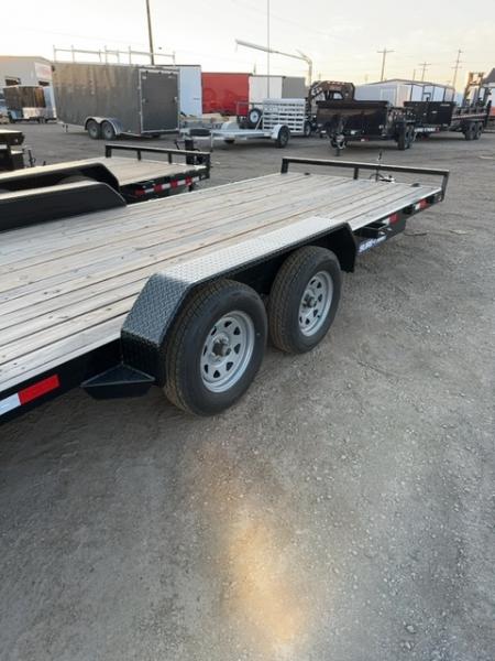 New 2025 Sure-Trac 7 x 18 (16+2) C-Channel Car Hauler Trailer, 7K Car Hauler