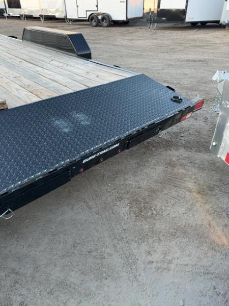 New 2025 Sure-Trac 7 x 18 (16+2) C-Channel Car Hauler Trailer, 7K Car Hauler