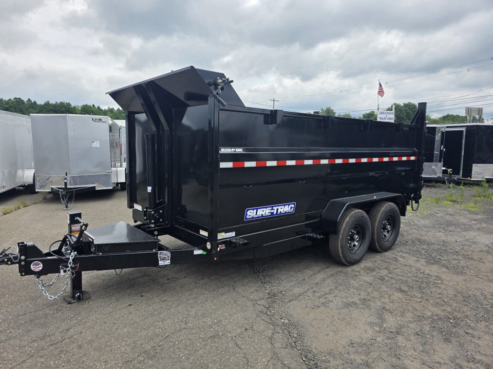 New 2026 Sure-Trac 7X14 14K - 4' HIGH SIDES Dump Trailer