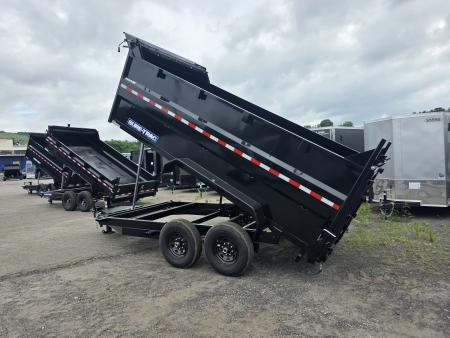 New 2026 Sure-Trac 7X14 14K - 4' HIGH SIDES Dump Trailer