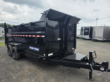 New 2026 Sure-Trac 7X16 14K - 4' HIGH SIDES Dump Trailer