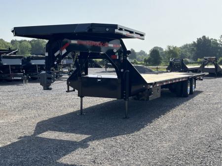 New 2027 MAXXD Hydraulic Dovetail Gooseneck Trailer | 34' x 102' 30K GVWR